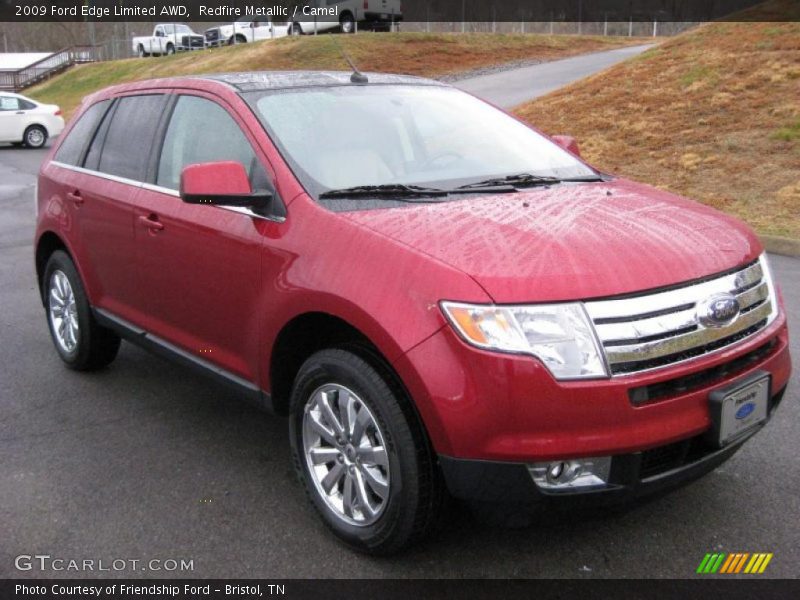 Redfire Metallic / Camel 2009 Ford Edge Limited AWD