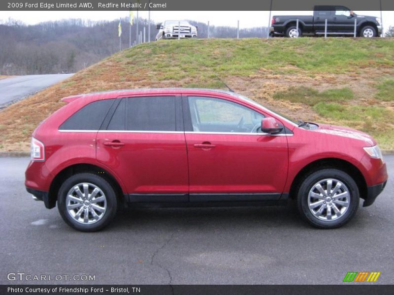 Redfire Metallic / Camel 2009 Ford Edge Limited AWD