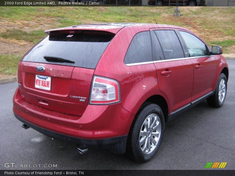 Redfire Metallic / Camel 2009 Ford Edge Limited AWD