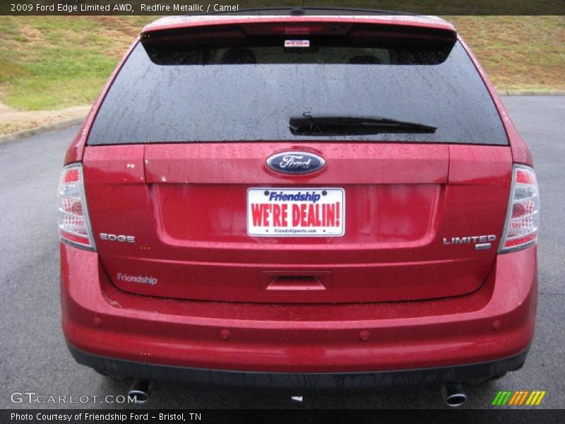 Redfire Metallic / Camel 2009 Ford Edge Limited AWD