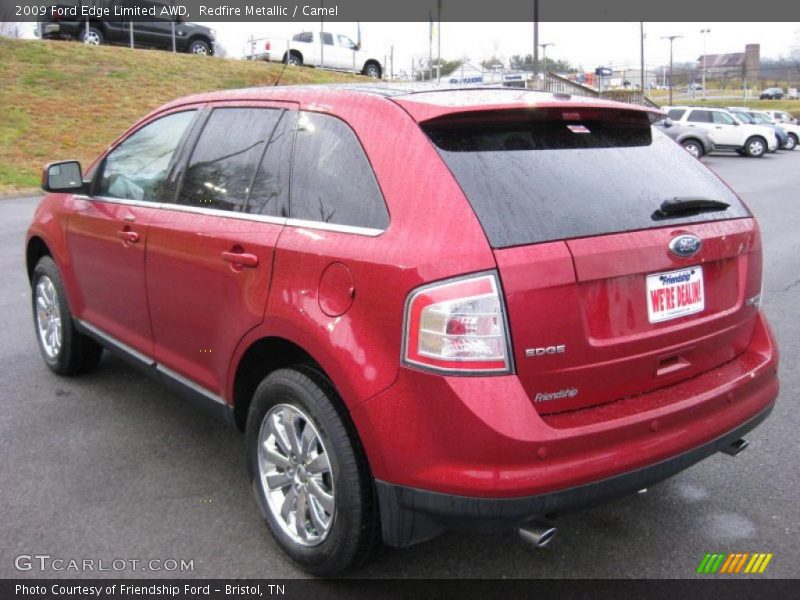 Redfire Metallic / Camel 2009 Ford Edge Limited AWD