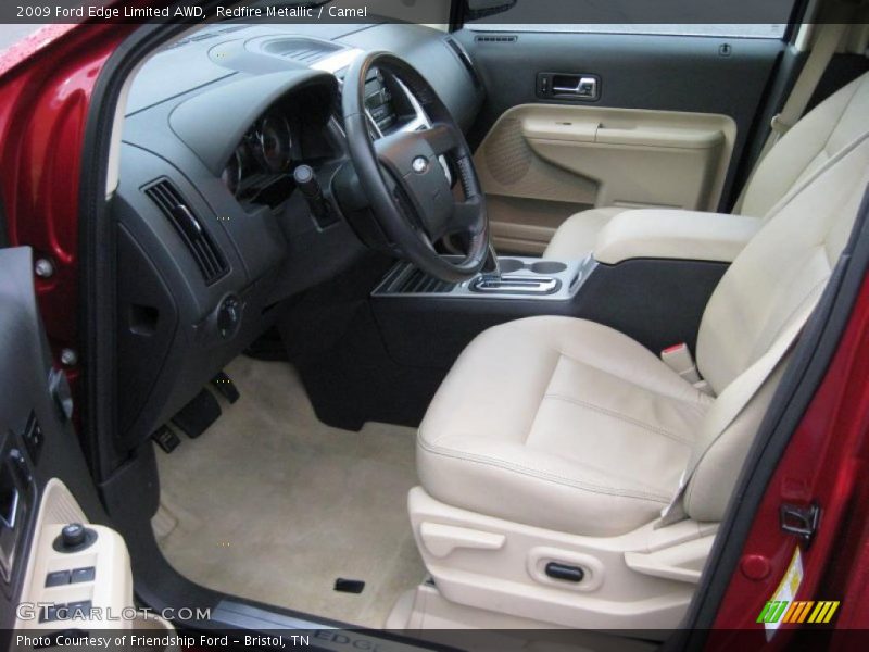 Redfire Metallic / Camel 2009 Ford Edge Limited AWD