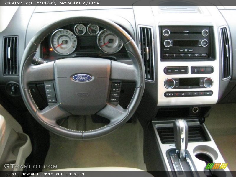 Redfire Metallic / Camel 2009 Ford Edge Limited AWD