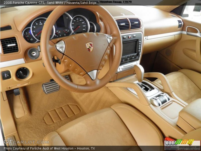 Sand White / Havanna/Sand Beige 2008 Porsche Cayenne GTS