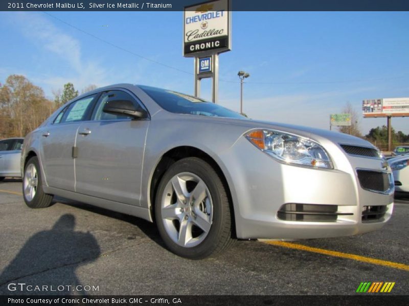 Silver Ice Metallic / Titanium 2011 Chevrolet Malibu LS