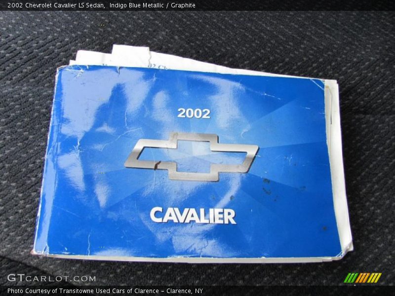 Indigo Blue Metallic / Graphite 2002 Chevrolet Cavalier LS Sedan