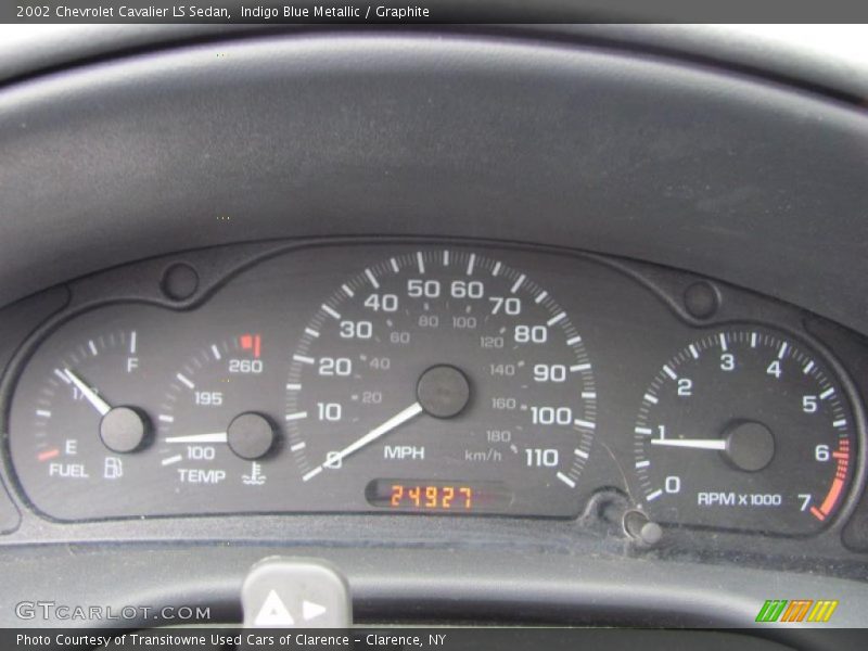 2002 Cavalier LS Sedan LS Sedan Gauges