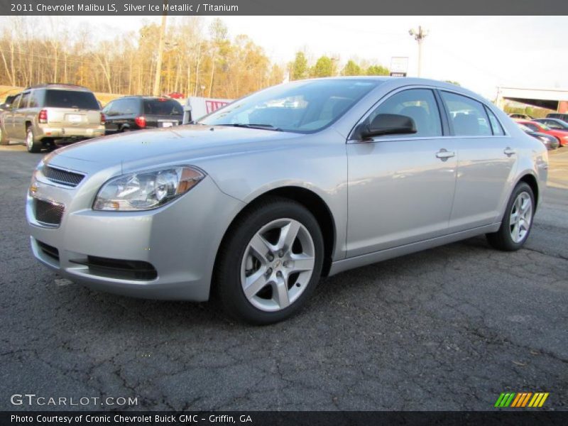 Silver Ice Metallic / Titanium 2011 Chevrolet Malibu LS