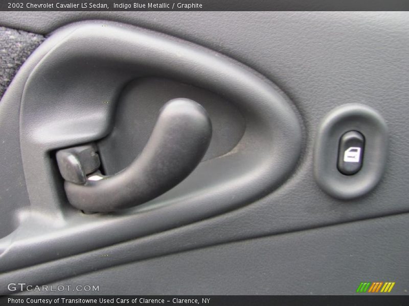 Indigo Blue Metallic / Graphite 2002 Chevrolet Cavalier LS Sedan