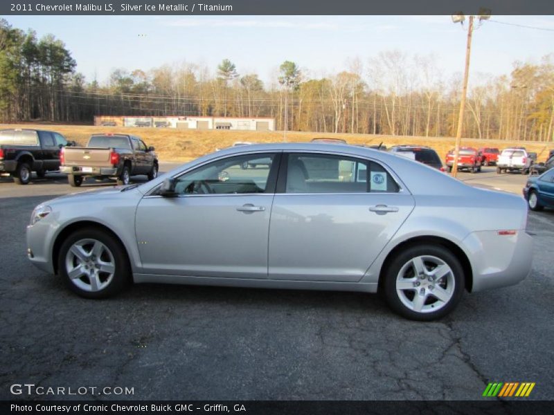 Silver Ice Metallic / Titanium 2011 Chevrolet Malibu LS