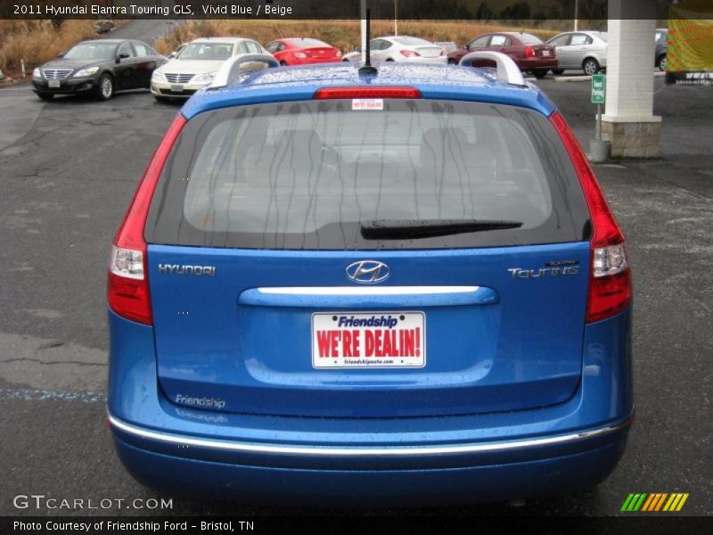Vivid Blue / Beige 2011 Hyundai Elantra Touring GLS