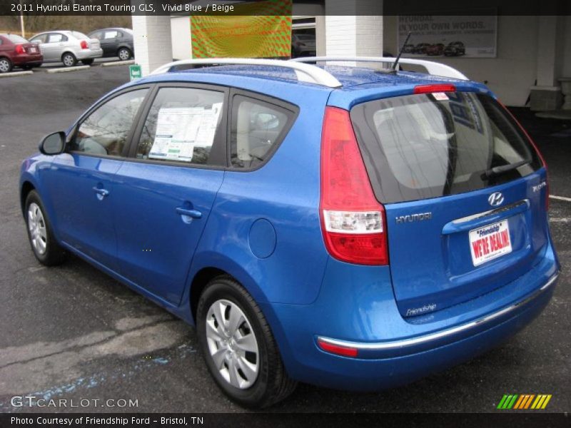 Vivid Blue / Beige 2011 Hyundai Elantra Touring GLS