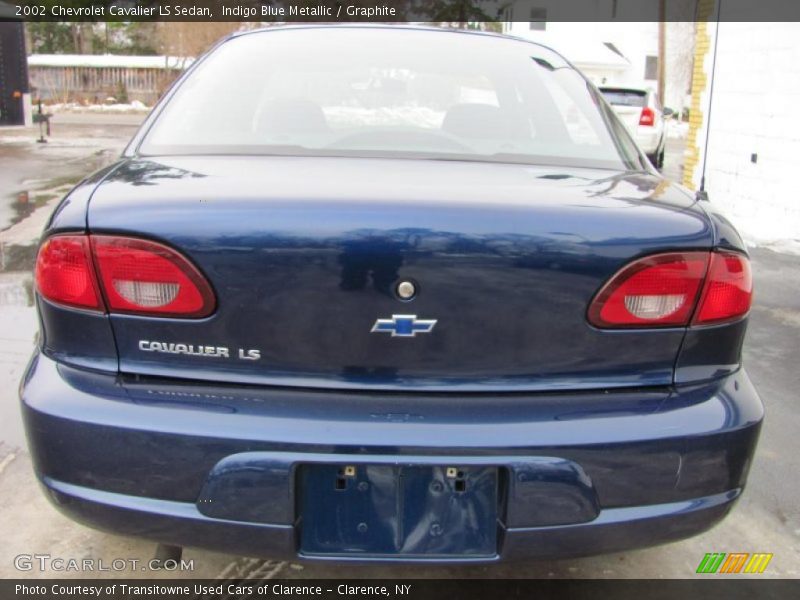 Indigo Blue Metallic / Graphite 2002 Chevrolet Cavalier LS Sedan