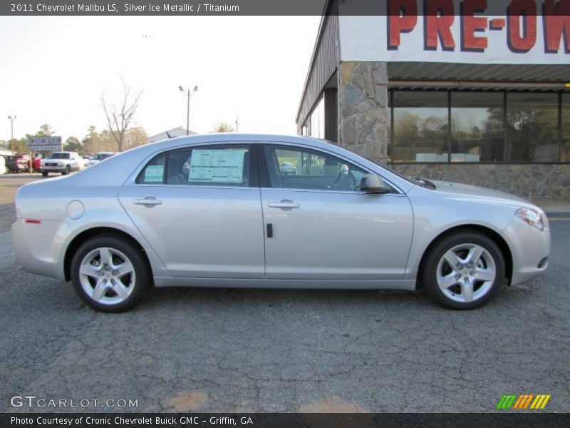 Silver Ice Metallic / Titanium 2011 Chevrolet Malibu LS