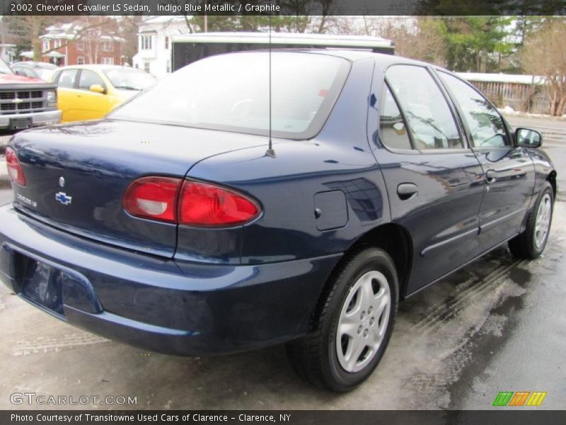 Indigo Blue Metallic / Graphite 2002 Chevrolet Cavalier LS Sedan