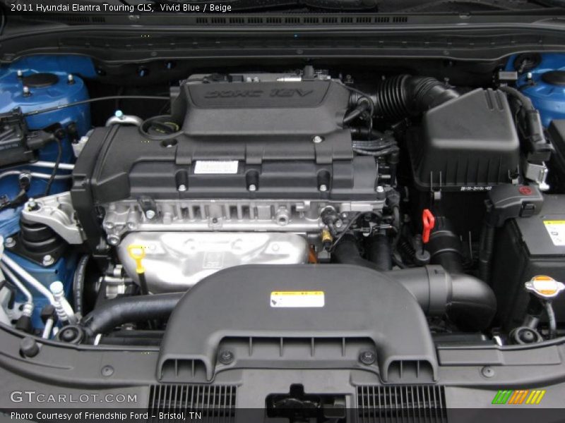  2011 Elantra Touring GLS Engine - 2.0 Liter DOHC 16-Valve CVVT 4 Cylinder