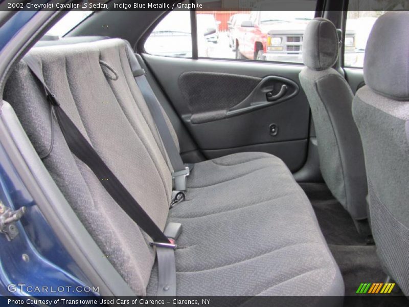Indigo Blue Metallic / Graphite 2002 Chevrolet Cavalier LS Sedan