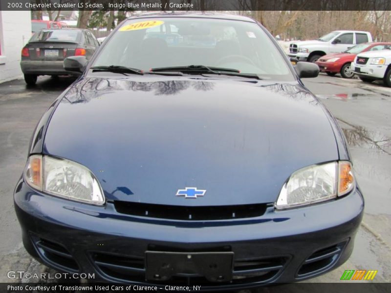 Indigo Blue Metallic / Graphite 2002 Chevrolet Cavalier LS Sedan