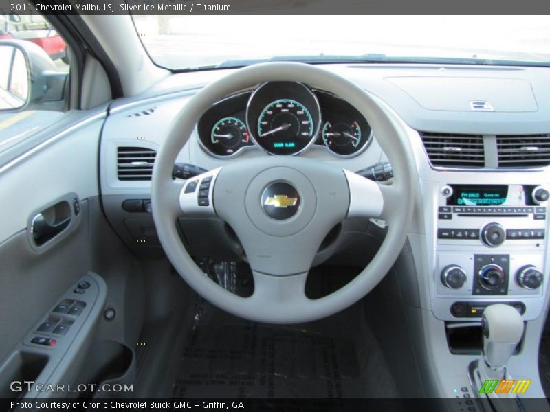 Silver Ice Metallic / Titanium 2011 Chevrolet Malibu LS