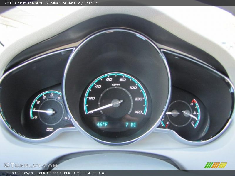 Silver Ice Metallic / Titanium 2011 Chevrolet Malibu LS