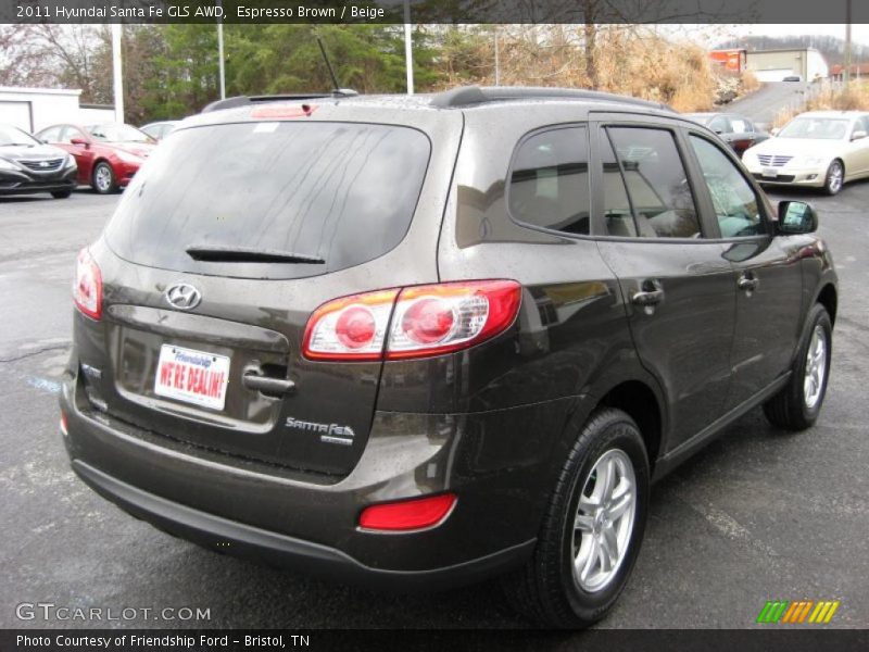  2011 Santa Fe GLS AWD Espresso Brown