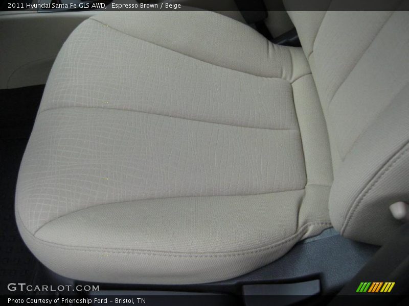  2011 Santa Fe GLS AWD Beige Interior