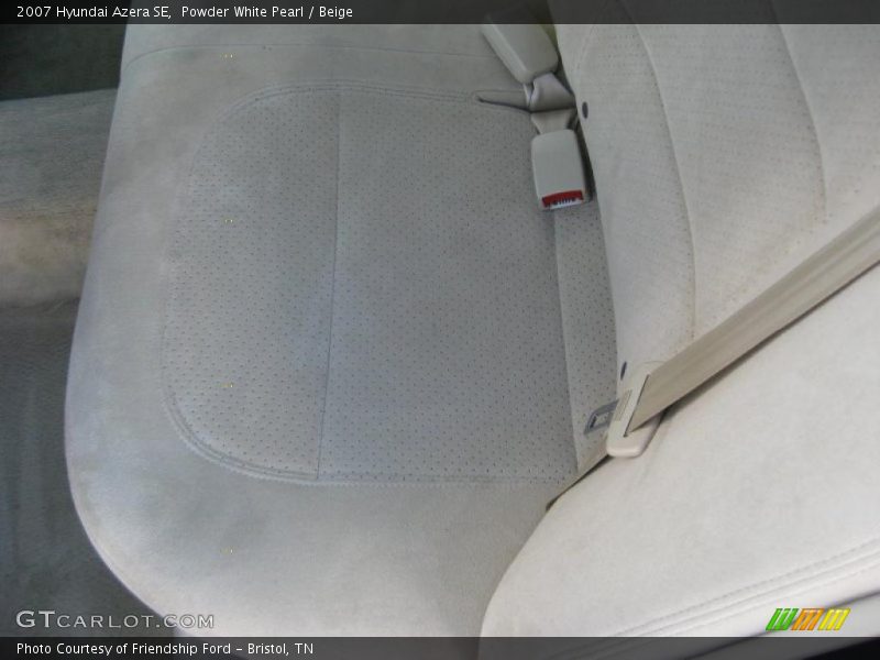 Powder White Pearl / Beige 2007 Hyundai Azera SE