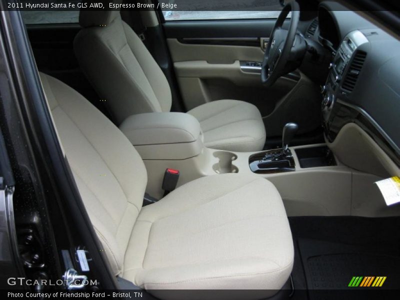  2011 Santa Fe GLS AWD Beige Interior