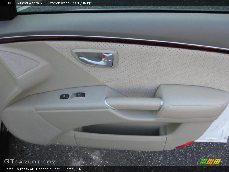 Powder White Pearl / Beige 2007 Hyundai Azera SE