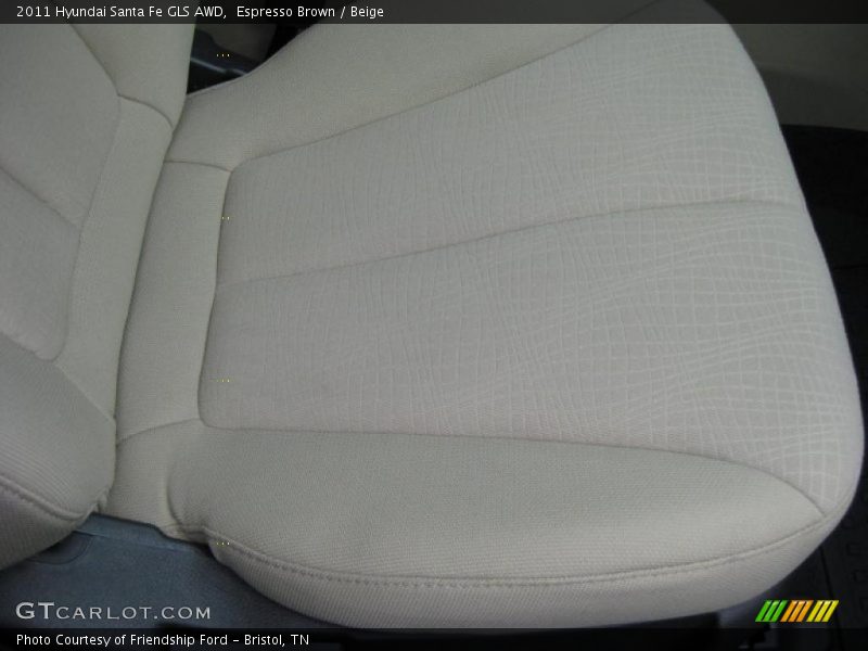  2011 Santa Fe GLS AWD Beige Interior