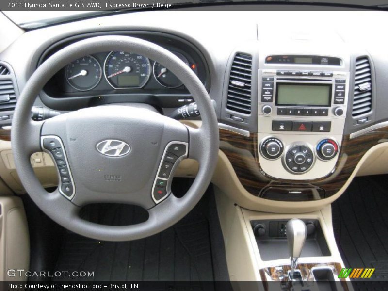 Dashboard of 2011 Santa Fe GLS AWD
