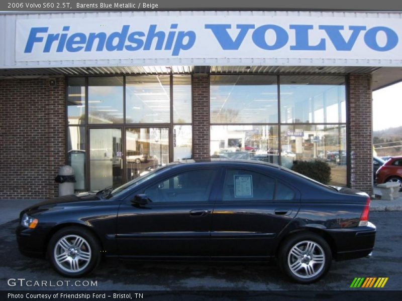 Barents Blue Metallic / Beige 2006 Volvo S60 2.5T