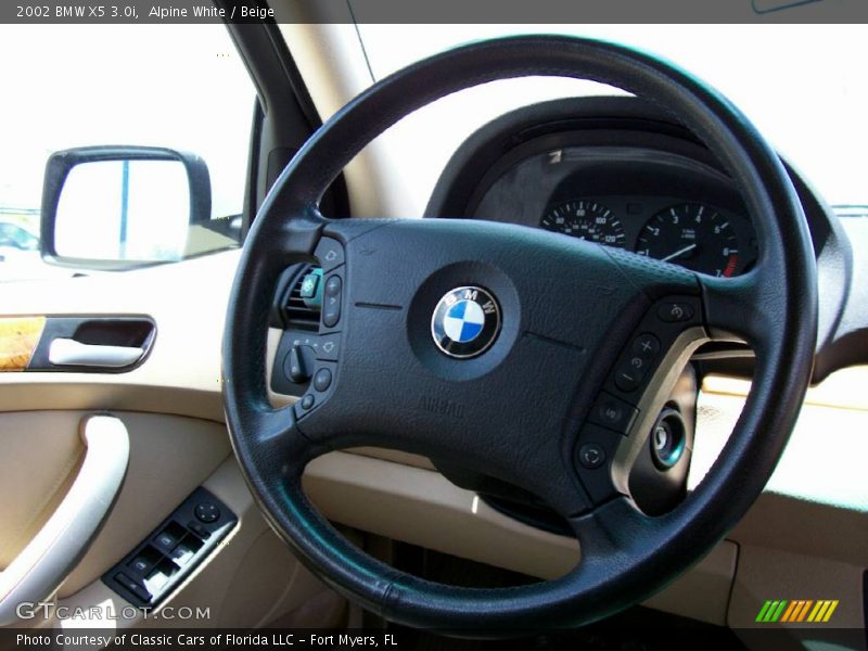 Alpine White / Beige 2002 BMW X5 3.0i