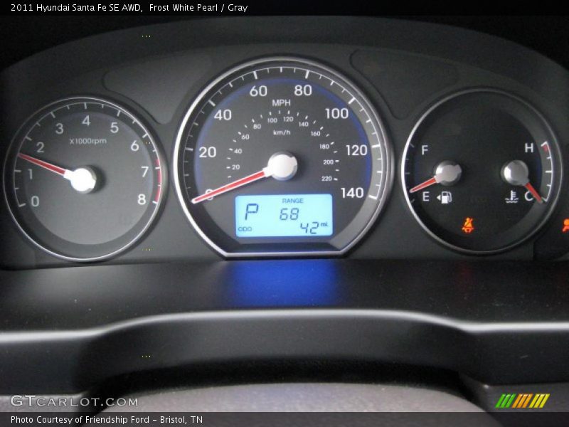  2011 Santa Fe SE AWD SE AWD Gauges
