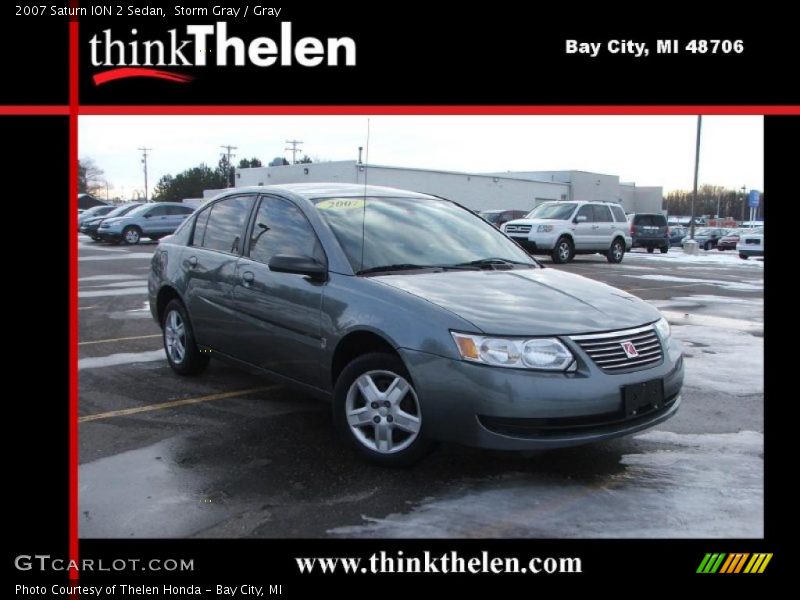 Storm Gray / Gray 2007 Saturn ION 2 Sedan