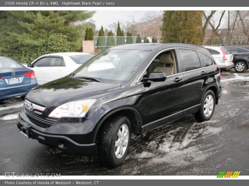 Nighthawk Black Pearl / Ivory 2008 Honda CR-V EX-L 4WD