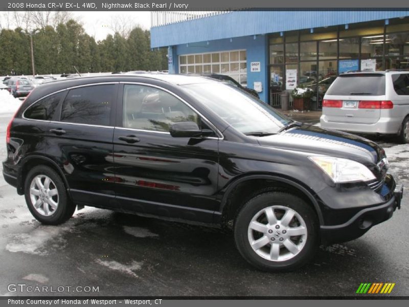 Nighthawk Black Pearl / Ivory 2008 Honda CR-V EX-L 4WD