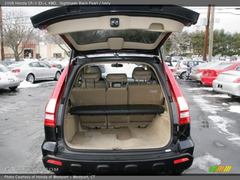 Nighthawk Black Pearl / Ivory 2008 Honda CR-V EX-L 4WD
