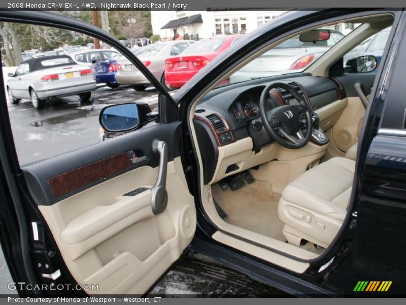 Nighthawk Black Pearl / Ivory 2008 Honda CR-V EX-L 4WD