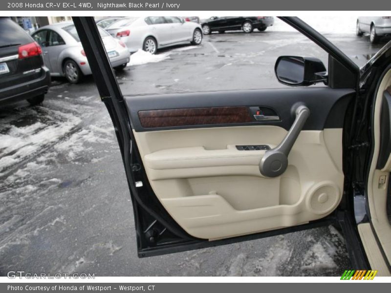 Nighthawk Black Pearl / Ivory 2008 Honda CR-V EX-L 4WD