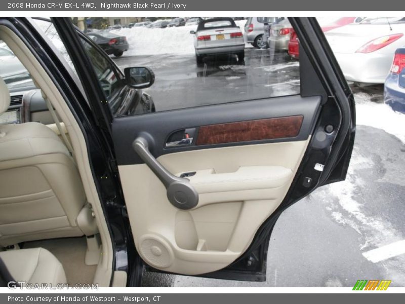 Nighthawk Black Pearl / Ivory 2008 Honda CR-V EX-L 4WD
