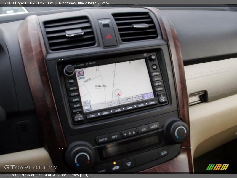 Nighthawk Black Pearl / Ivory 2008 Honda CR-V EX-L 4WD