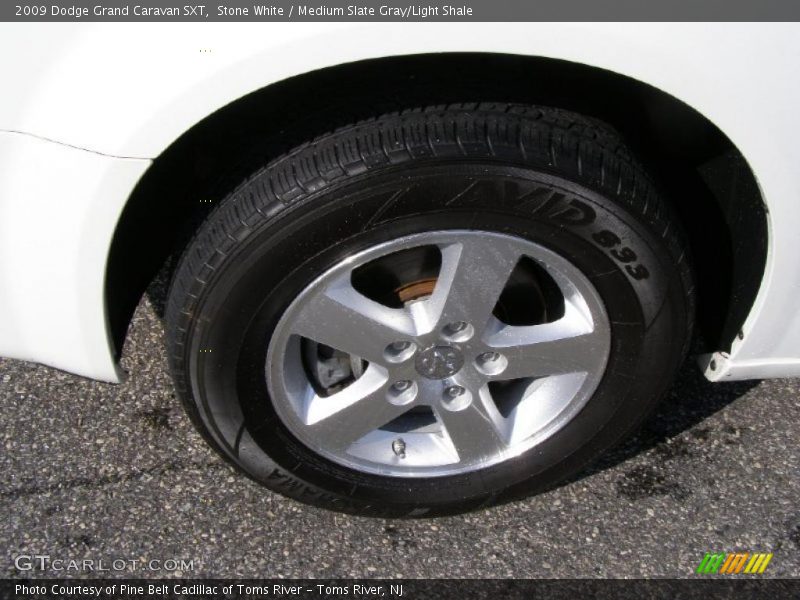 Stone White / Medium Slate Gray/Light Shale 2009 Dodge Grand Caravan SXT