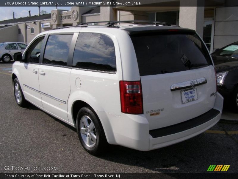 Stone White / Medium Slate Gray/Light Shale 2009 Dodge Grand Caravan SXT