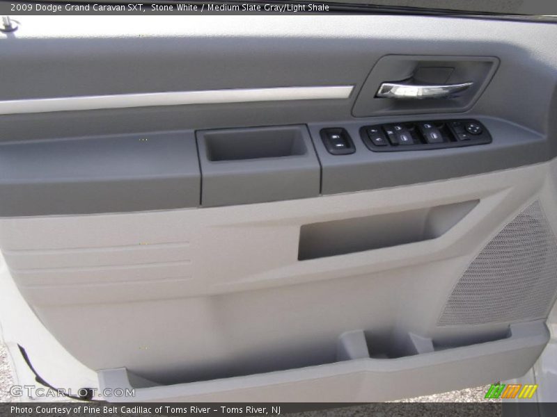Stone White / Medium Slate Gray/Light Shale 2009 Dodge Grand Caravan SXT