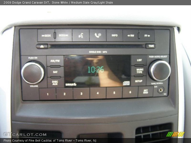 Stone White / Medium Slate Gray/Light Shale 2009 Dodge Grand Caravan SXT