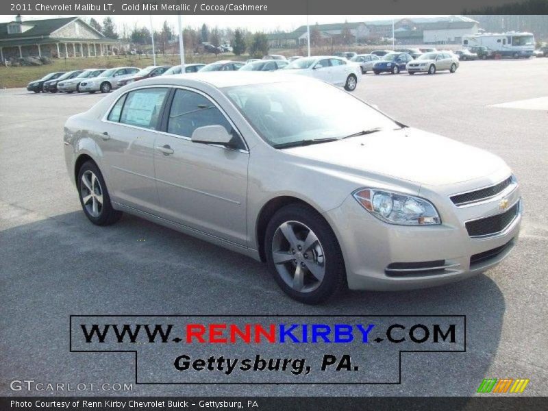 Gold Mist Metallic / Cocoa/Cashmere 2011 Chevrolet Malibu LT