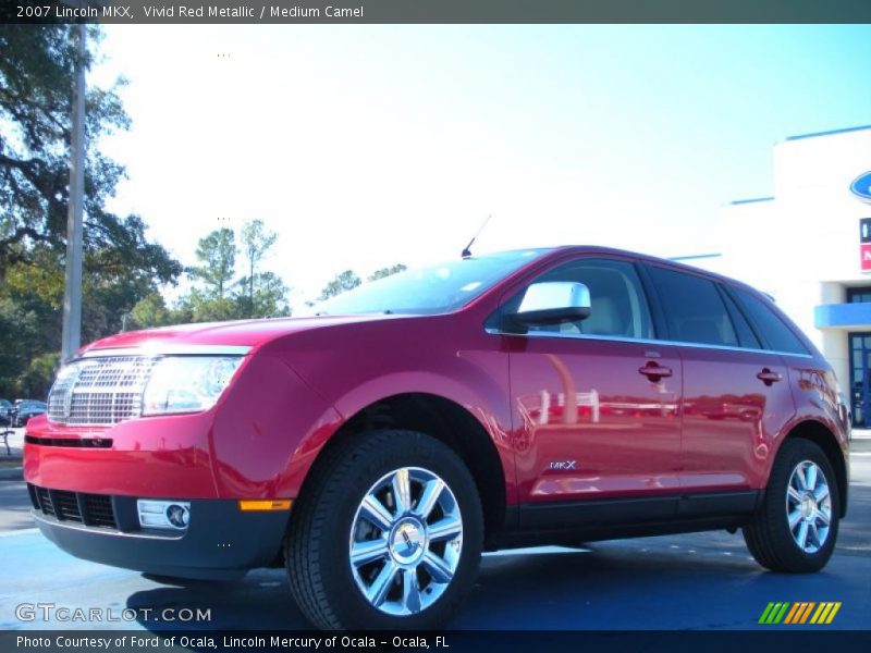 Vivid Red Metallic / Medium Camel 2007 Lincoln MKX
