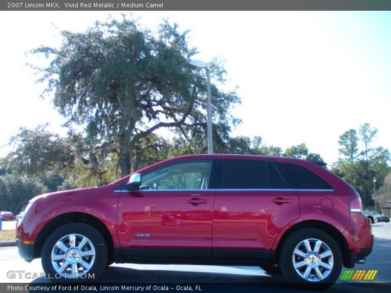 Vivid Red Metallic / Medium Camel 2007 Lincoln MKX