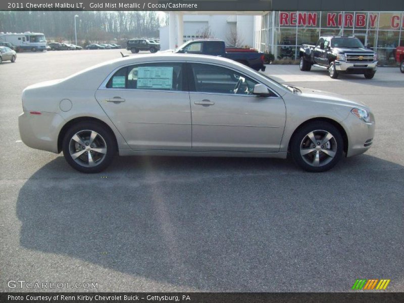 Gold Mist Metallic / Cocoa/Cashmere 2011 Chevrolet Malibu LT